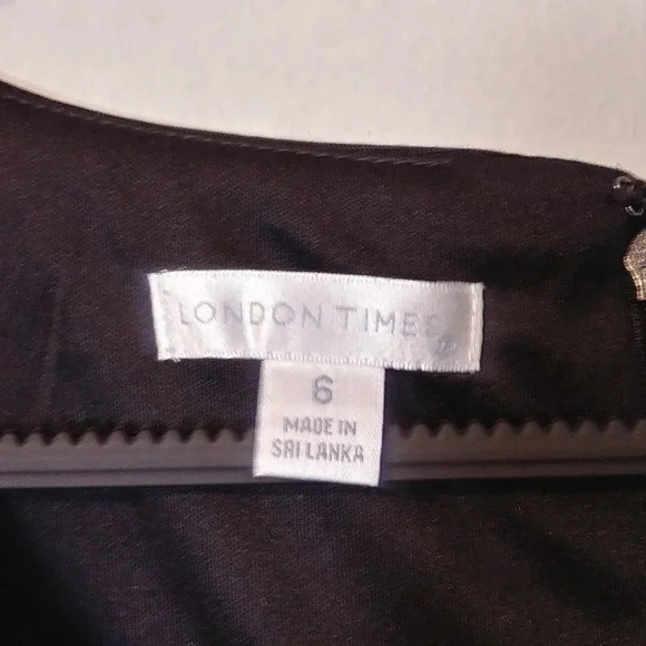 London Times Black Layered Dress - Picture 5 of 7